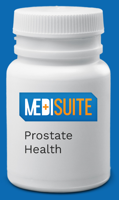 Prostate health medication in a pill bottle